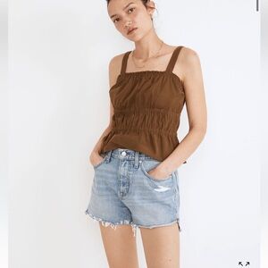 MADEWELL Relaxed Denim Shorts in Madera Wash: Side-Slit Edition NEVER WORN